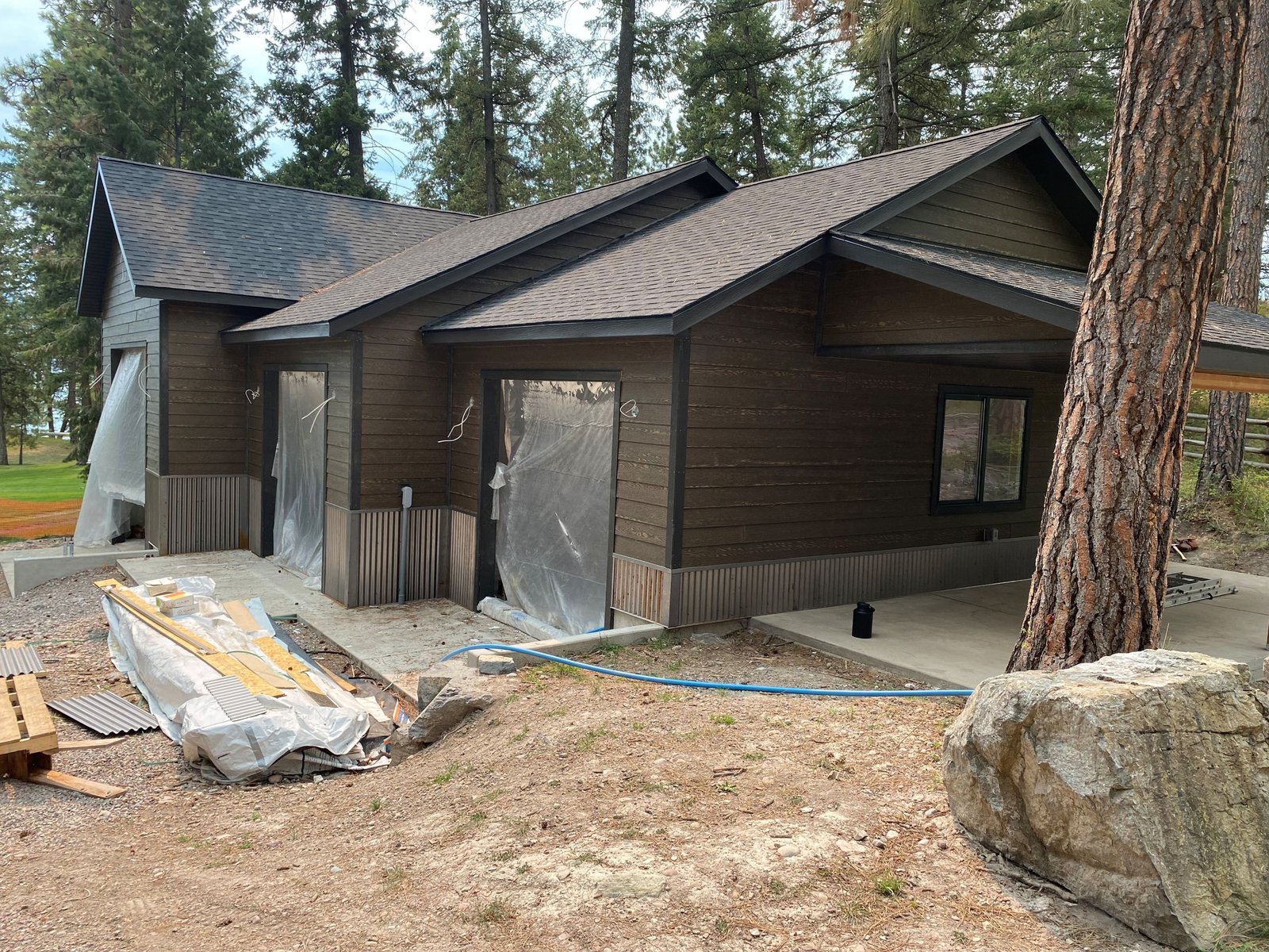 After photo of shop siding installation in Kalispell Montana